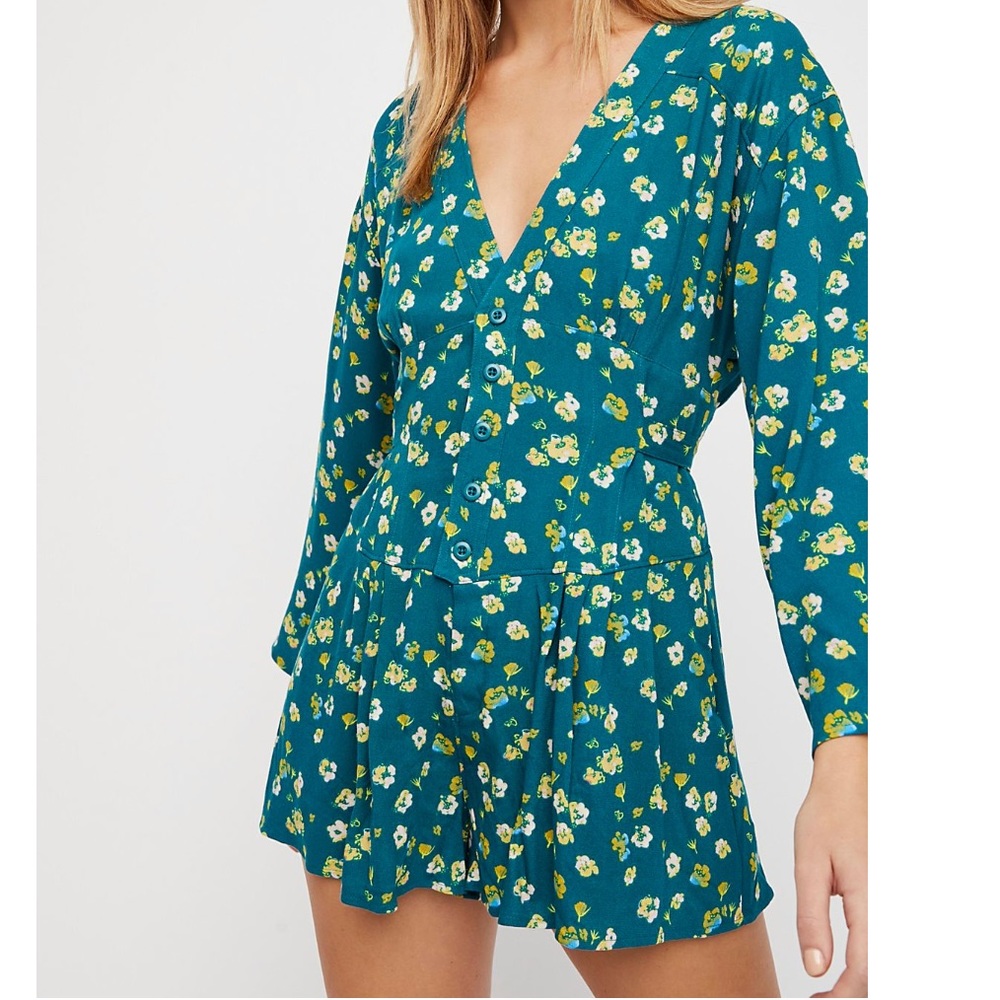 Free People floral Romper